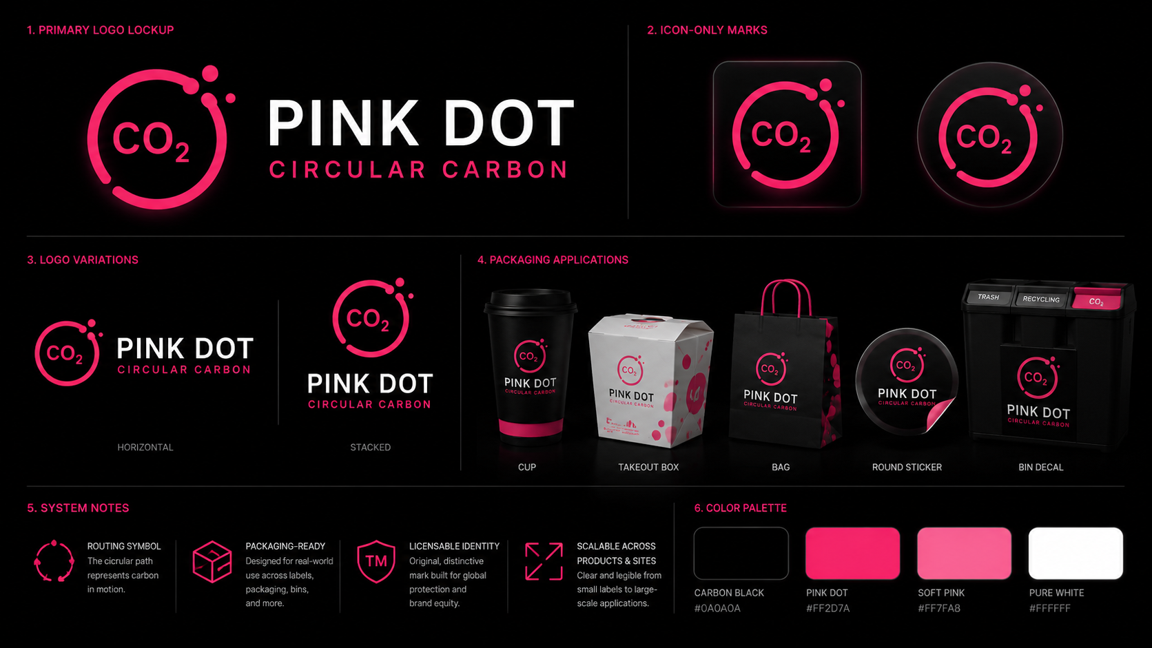 Pink Dot logo system