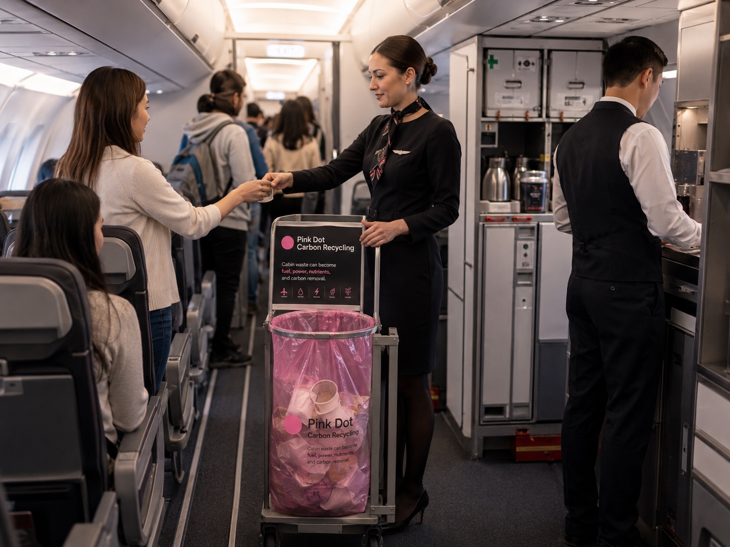 Aircraft Pink Dot bags